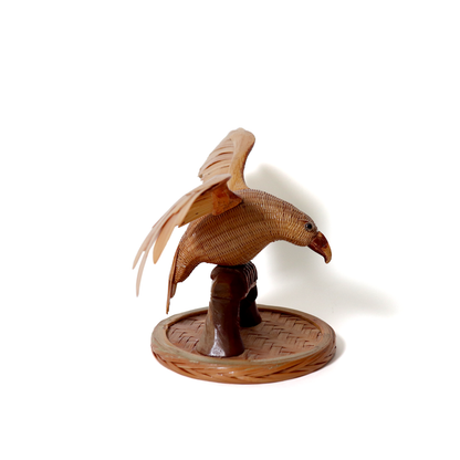 Wicker Bird Figurine