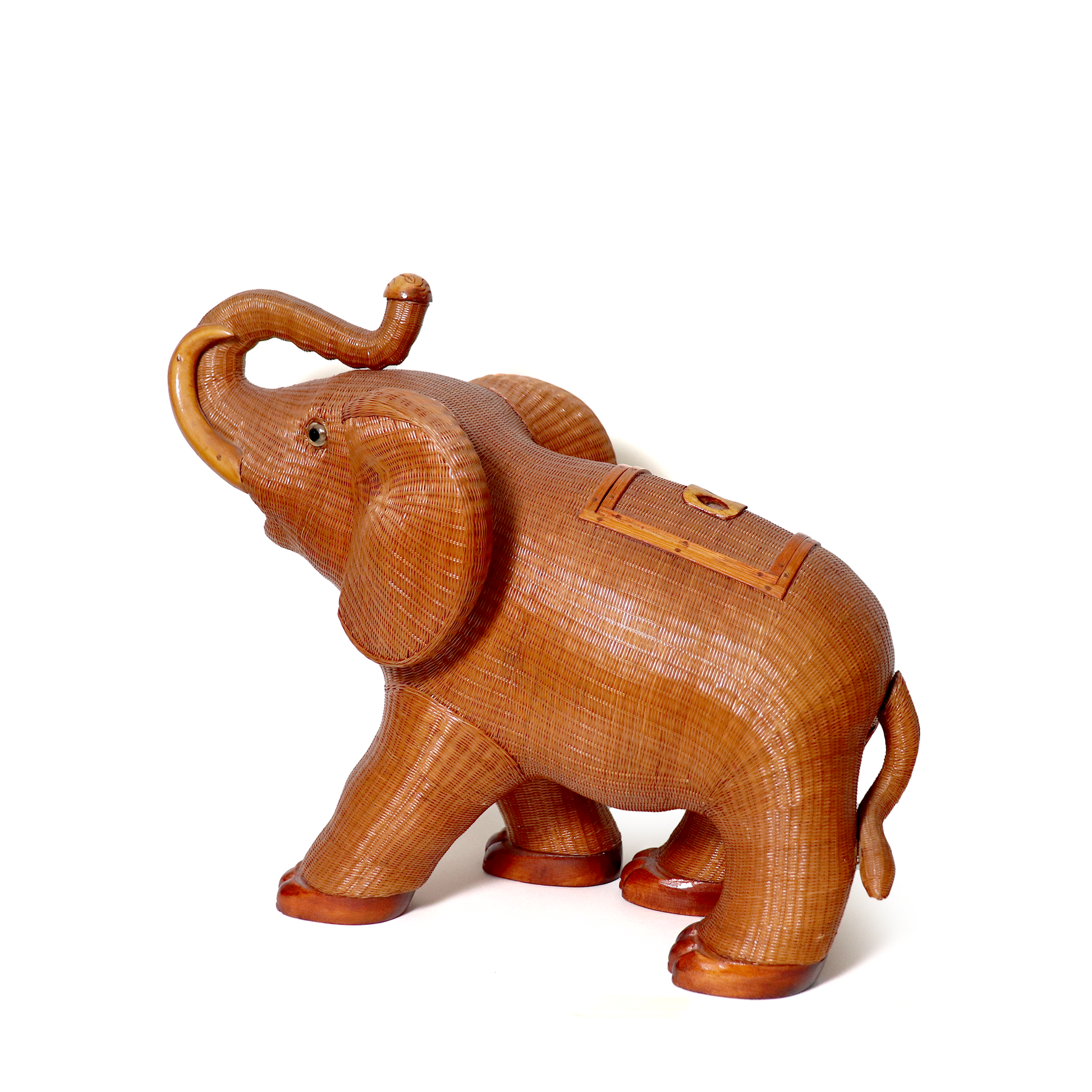 Chinese wicker elephant box