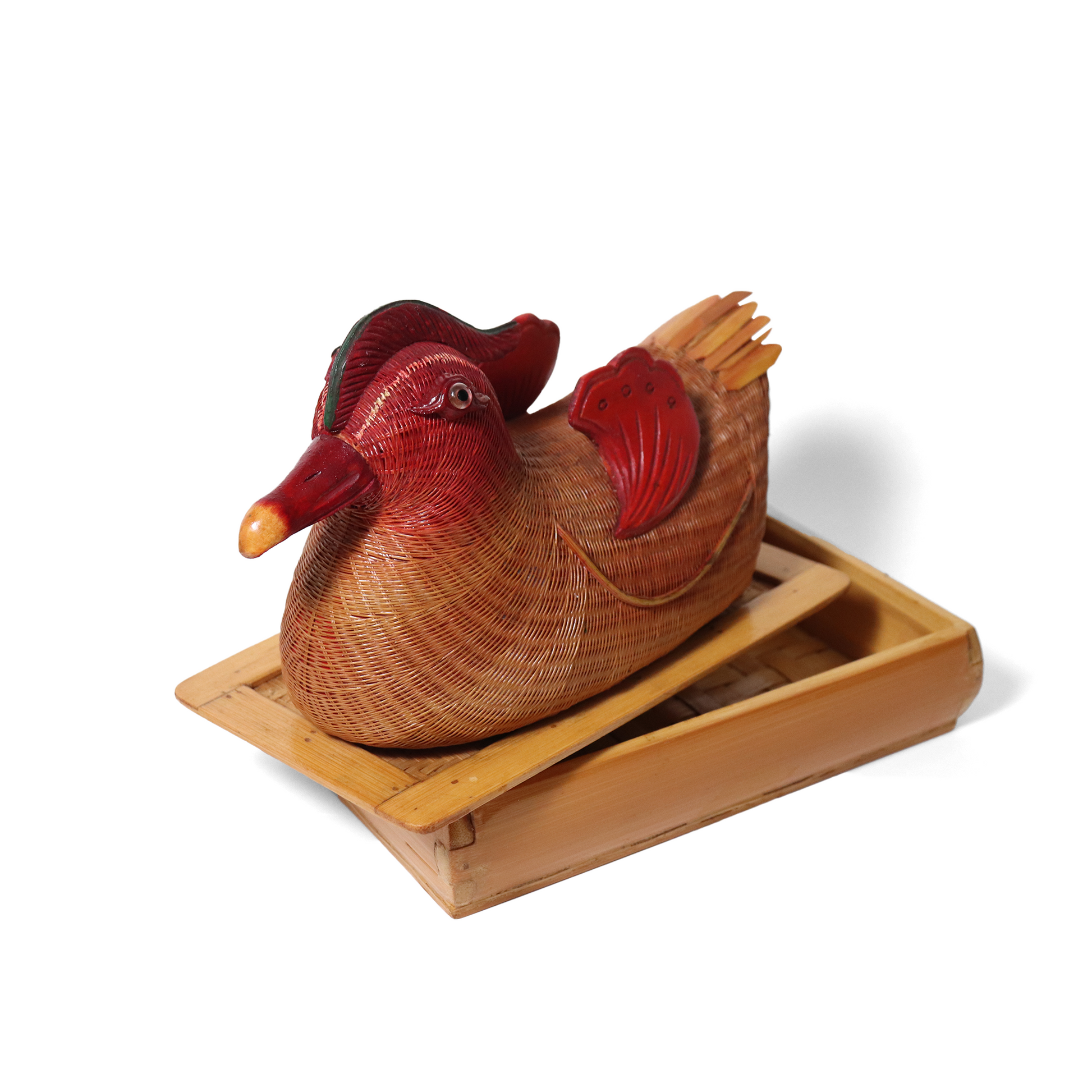 shanghai handicrafts wicker duck