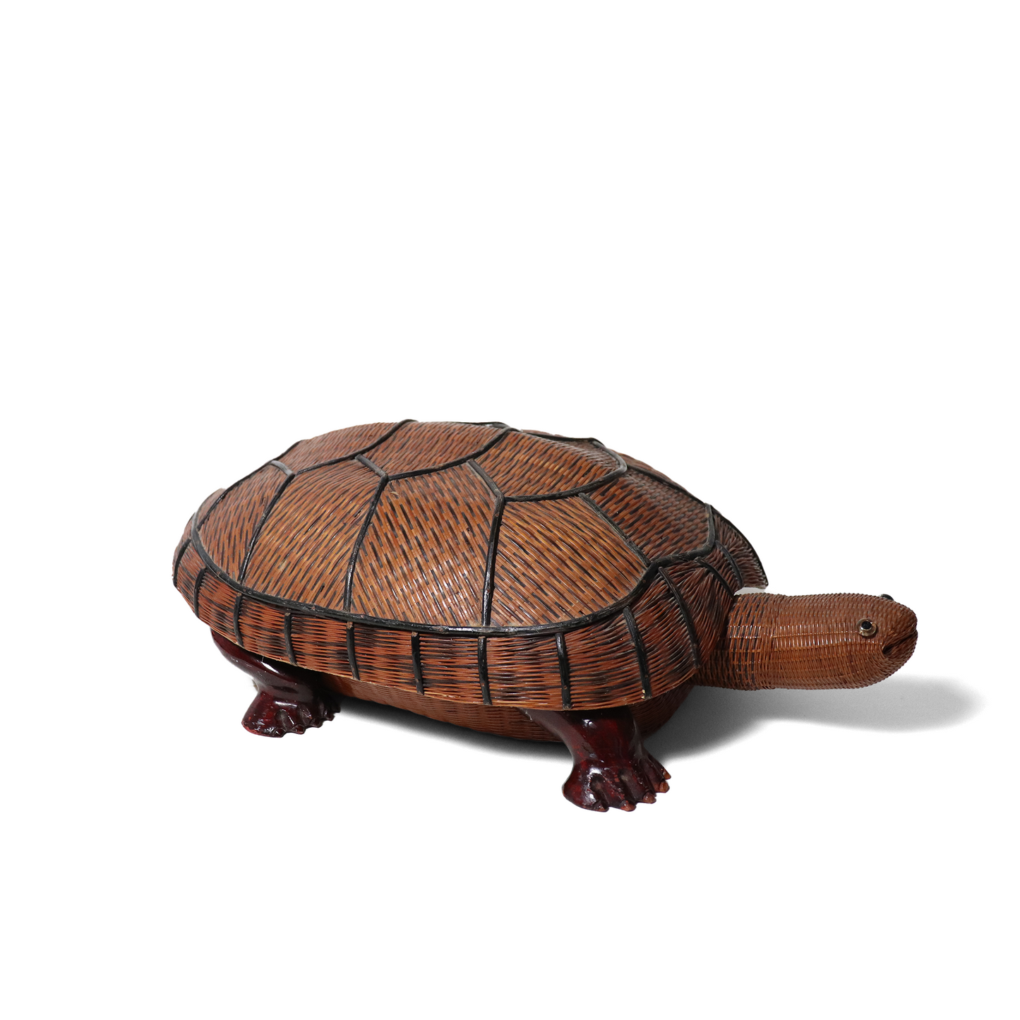 Chinese wicker turtle box