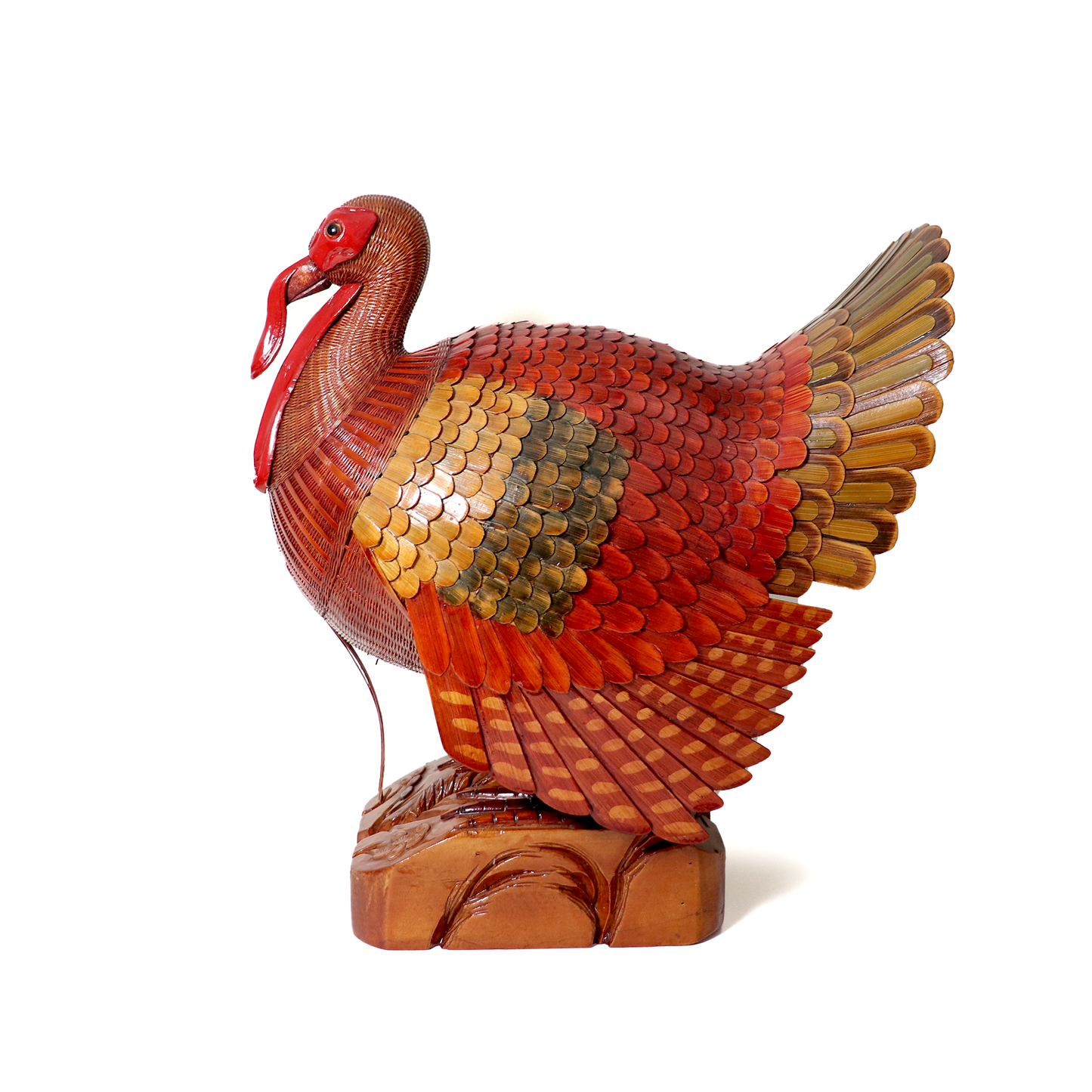 wicker turkey sculpture